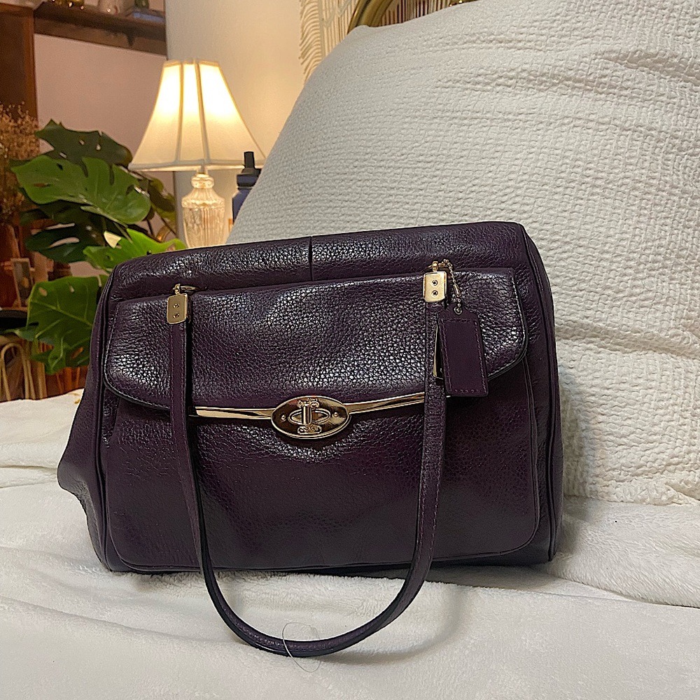 Coach Madison Vermillion Leather Bag